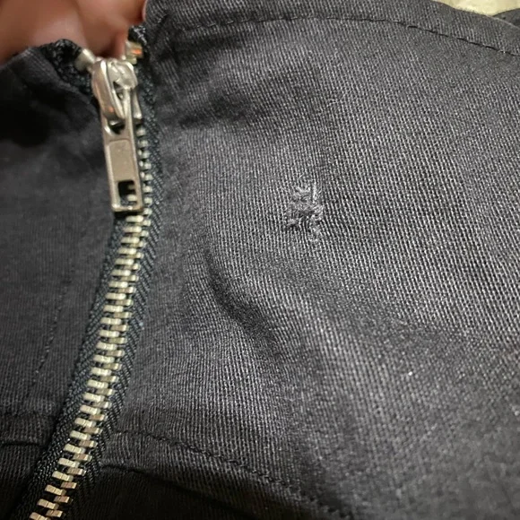 Lip Service Black Pencil Skirt with Front Zipper, Stud Details, Original Straps - Picture 4 of 7